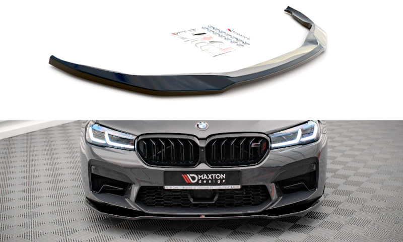 Maxton Front Ansatz V.2 für BMW M5 F90 Facelift schwarz Hochglanz BM-5-90F-M-FD2-G
