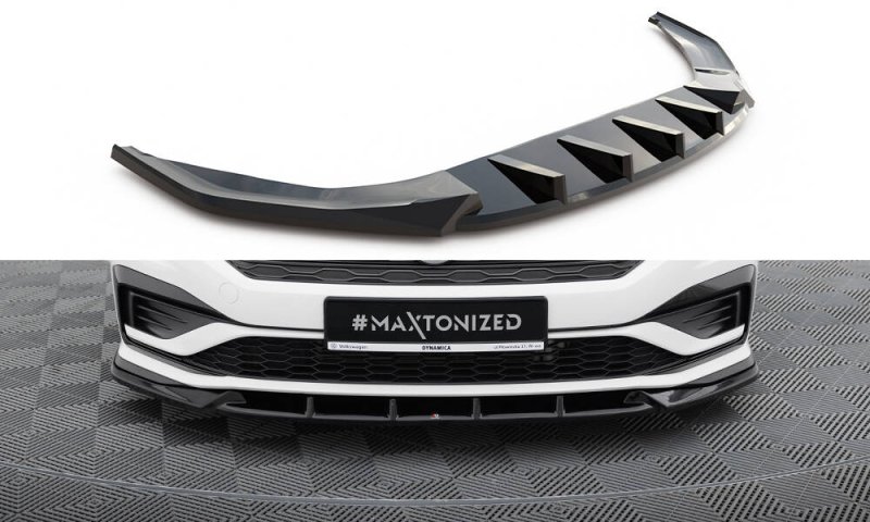 Maxton Front Ansatz V.1 VW Jetta GLI Mk7 schwarz Hochglanz VW-JE-7-GLI-FD1-G