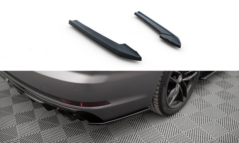 Maxton Heck Ansatz Flaps Diffusor V.3 Audi A4 S-line B9 schwarz Hochglanz AU-A4-B9-SLINE-RSD3-G