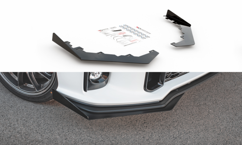 Maxton Flaps Toyota GR Yaris Mk4 schwarz Hochglanz TOYA4GR4CNC-FSF1-G