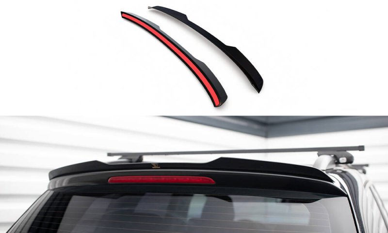 Maxton Spoiler CAP Abrisskante VW Touareg Mk2 schwarz Hochglanz VW-TO-2-CAP1-G