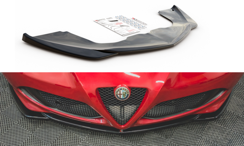 Maxton Front Ansatz für Alfa Romeo 4C schwarz Hochglanz AL-4C-FD1-G