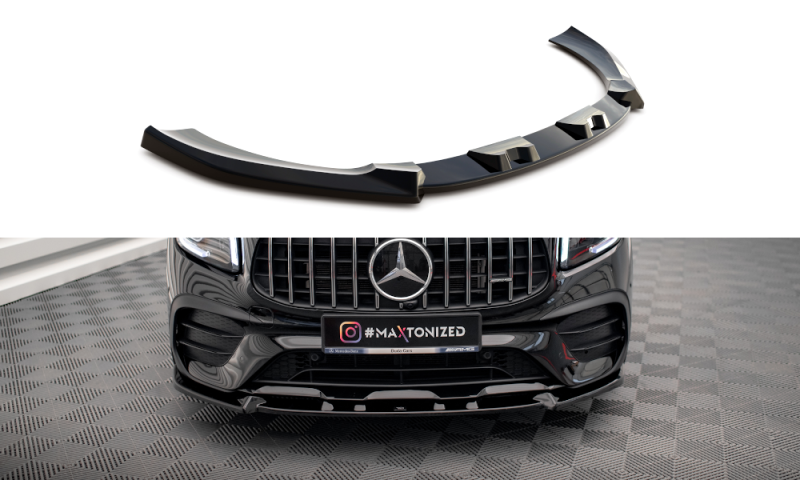 Maxton Front Ansatz V.1 für Mercedes-AMG GLB 35 X247 schwarz Hochglanz ME-GLB-35-247-FD1-G