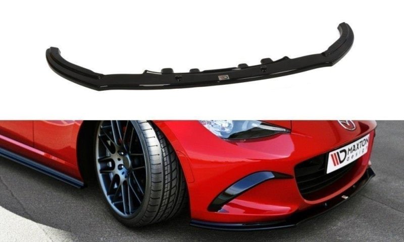 Maxton Front Ansatz für v.1 Mazda MX-5 IV schwarz Hochglanz MA-MX5-4-FD1-G