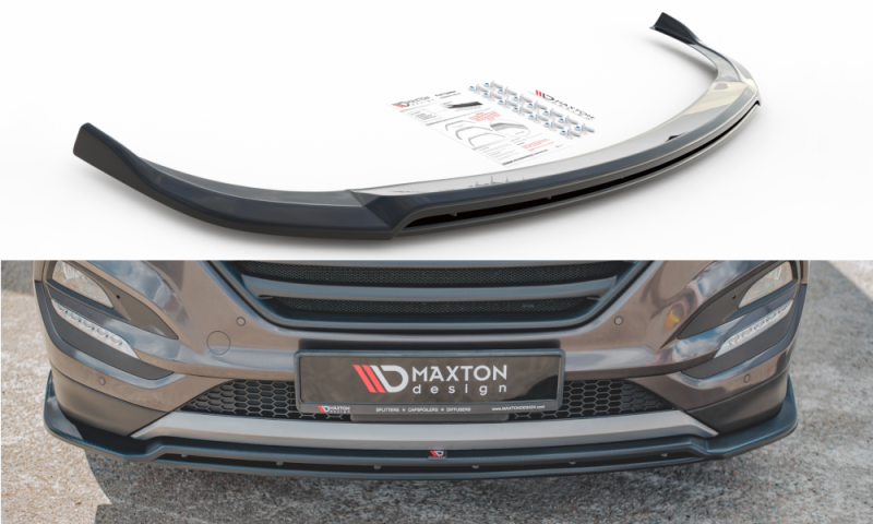 Maxton Front Ansatz für Hyundai Tucson Mk3 schwarz Hochglanz HY-TU-3-FD2G+FD2R-G