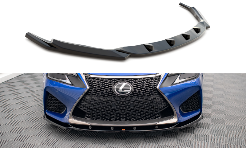 Maxton Front Ansatz V.2 für Lexus GS F Mk4 Facelift Carbon Look LE-GSF-4F-FD2-C