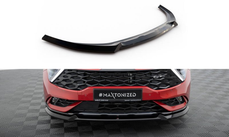 Maxton Front Ansatz V.1 Kia Sportage GT-Line Mk5 schwarz Hochglanz KI-SP-5-GTLINE-FD1-G