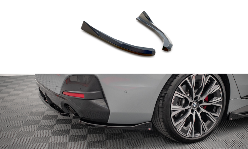 Maxton Heck Ansatz Flaps Diffusor V.2 für BMW 4er Gran Coupe M-Paket G26 schwarz Hochglanz BM-4-G26-MPACK-GC-RSD2-G