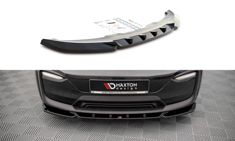 Maxton Front Ansatz V.2 für BMW i3 Mk1 Facelift schwarz Hochglanz BM-I3-1-FD2-G