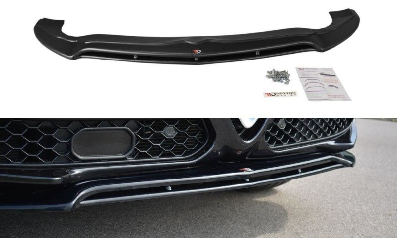 Maxton Front Ansatz V.2 für Alfa Romeo Stelvio schwarz Hochglanz AL-ST-1-FD1G+FD1R-G