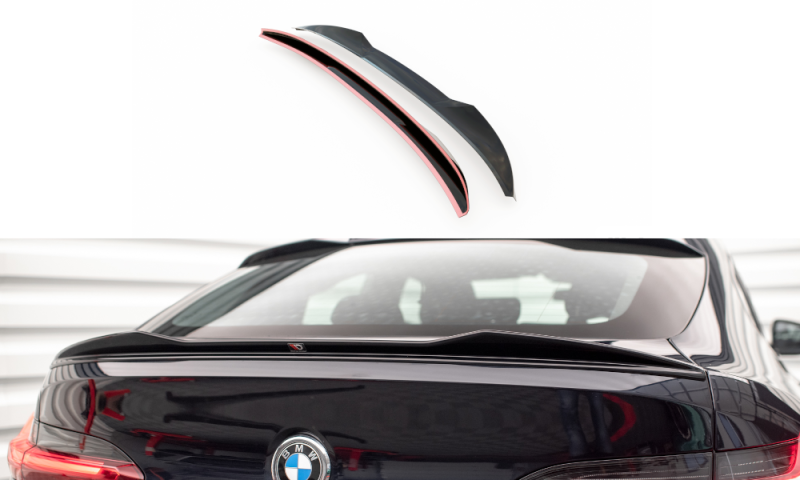 Maxton Spoiler CAP für 3D BMW X4 M-Paket G02 schwarz Hochglanz BM-X4-02-MPACK-CAP2-G
