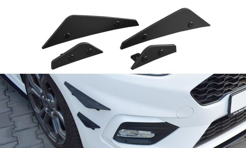 Maxton Stoßstangenflügel vorne (Canards) Ford Fiesta Mk8 ST/ ST-Line FO-FI-8-STLINE-CNC-CAN1