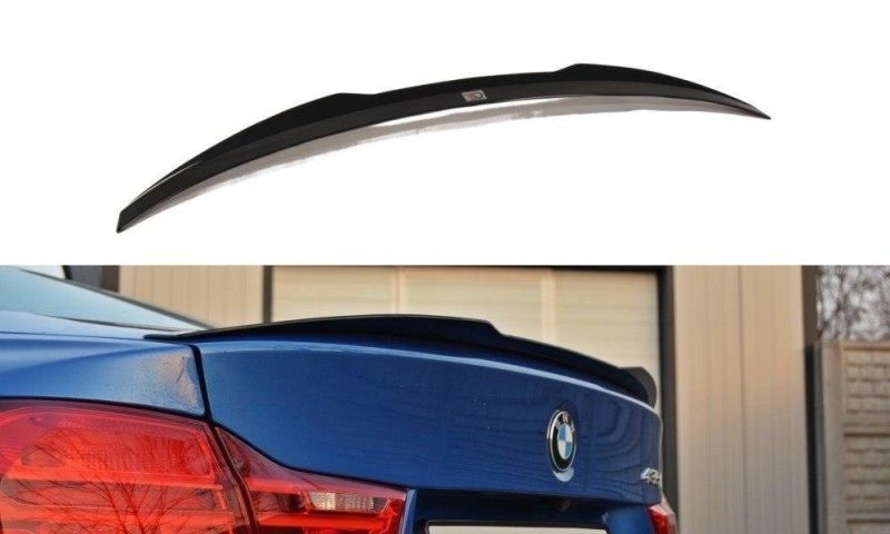 Maxton Spoiler CAP für BMW 4er F32 schwarz Hochglanz BM-4-F32-CAP1-G