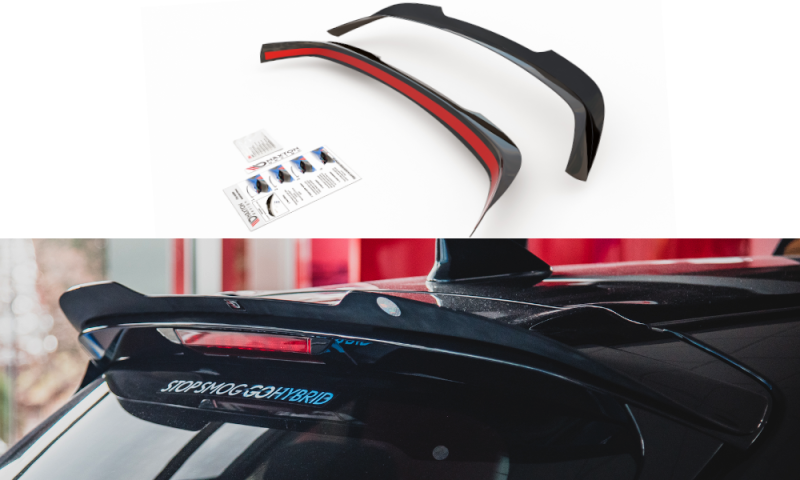 Maxton Spoiler CAP für Toyota Corolla XII Hatchback schwarz Hochglanz TO-CO-12-HB-CAP1-G