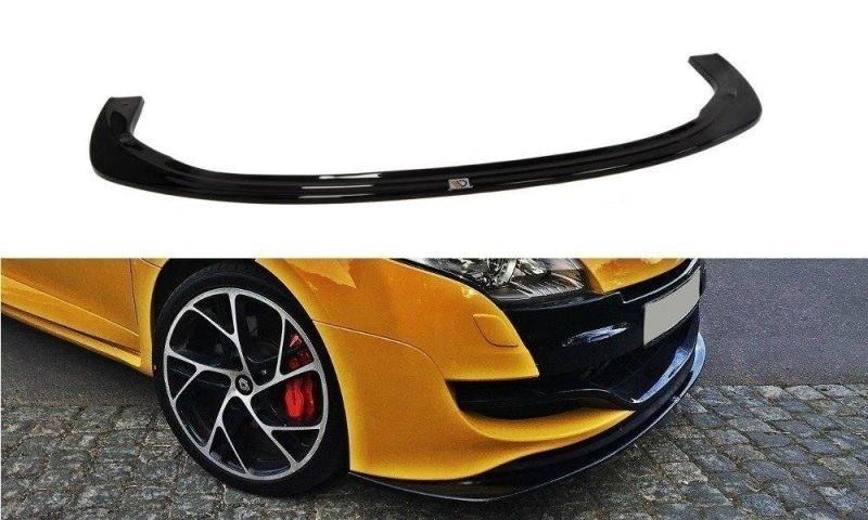 Maxton Front Ansatz für RENAULT MEGANE 3 RS v.2 schwarz Hochglanz RE-ME-3-RS-FD2-G