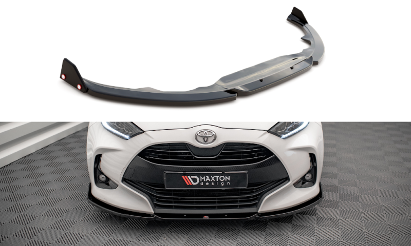 Maxton Front Ansatz V.1 +Flaps für Toyota Yaris Mk4 TO-YA-4-FD1G+FS