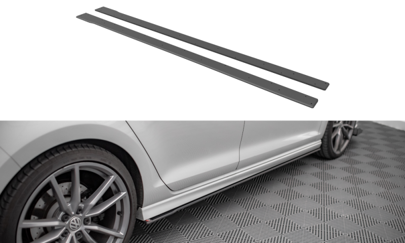Maxton Street Pro Seitenschweller Ansatz für Volkswagen Golf R Mk7 VWGO7RCNC-SD1B