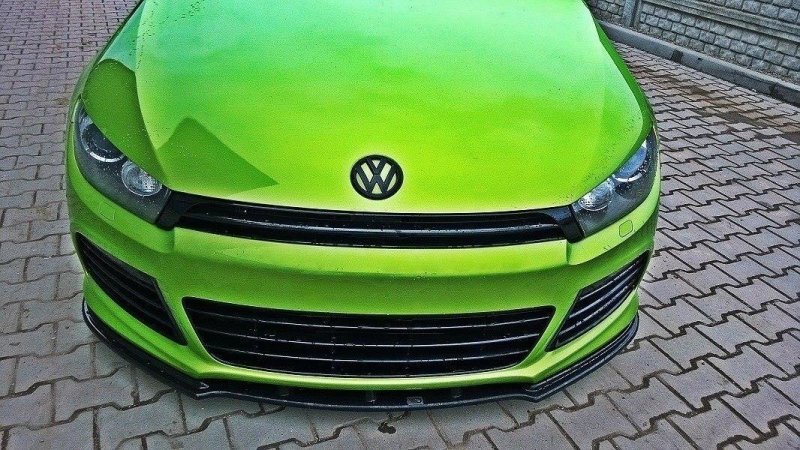 Maxton Front Ansatz für VW SCIROCCO R schwarz Hochglanz VW-SC-3-R-FD1-G
