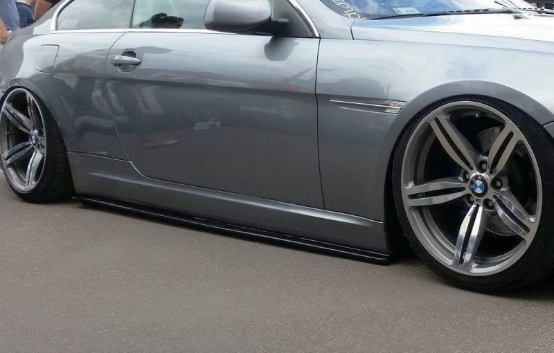 Maxton Seitenschweller Ansatz für BMW 6er E63 / E64 (vor Facelift) schwarz Hochglanz BM-6-63-SD1-G