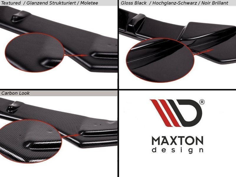 Maxton Spoiler CAP für Ford S-Max Mk1 Facelift schwarz Hochglanz FO-SMAX-1F-CAP1-G
