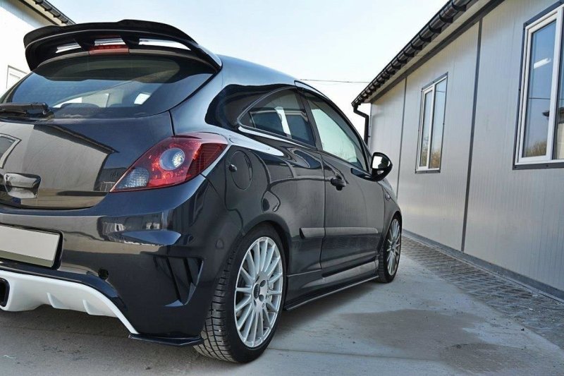 Preview: Maxton Seitenschweller Ansatz für OPEL CORSA D OPC / VXR schwarz Hochglanz OP-CO-D-OPC-SD1-G