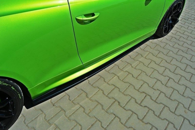 Maxton Seitenschweller Ansatz für VW SCIROCCO R schwarz Hochglanz VW-SC-3-R-SD1-G