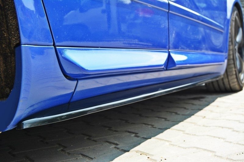 Maxton Seitenschweller Ansatz für Audi S4 / A4 / A4 S-Line B6 / B7  schwarz Hochglanz AU-S4-B6-SD1-G