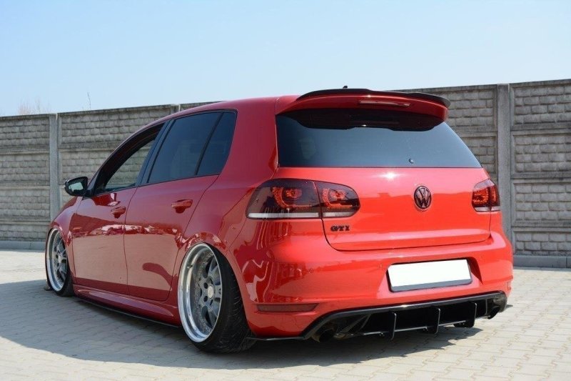 Maxton Spoiler CAP für VW GOLF 6 GTI / R schwarz Hochglanz VW-GO-6-GTI-CAP1-G