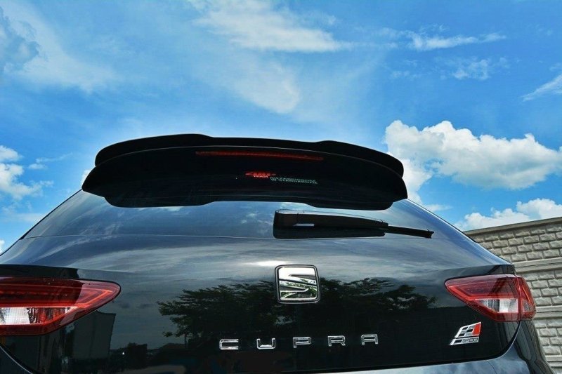 Maxton Spoiler CAP für SEAT LEON III CUPRA schwarz Hochglanz SE-LE-3-CU-CAP1-G