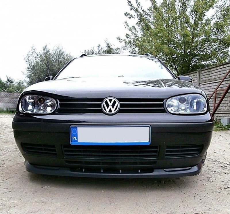 Maxton Front Ansatz für VW GOLF 4 schwarz Hochglanz VW-GO-4-FD1-G