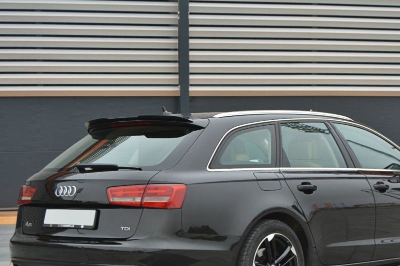 Maxton Spoiler CAP für Audi A6 C7 Avant schwarz Hochglanz AU-A6-C7-AV-CAP1-G