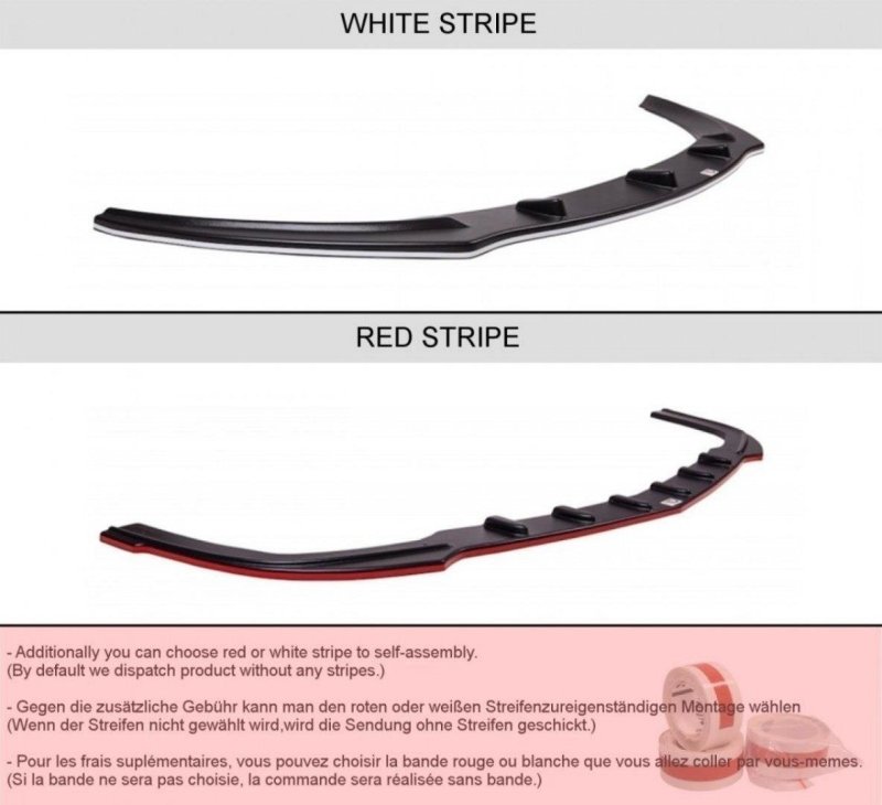 Maxton Front Ansatz für ALFA ROMEO MITO schwarz Hochglanz AL-MI-FD1-G