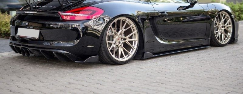 Maxton Diffusor Heck Ansatz für Porsche Cayman Mk2 981C PO-CA-981-FRS1