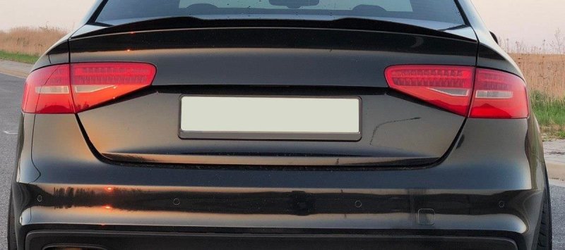 Maxton Spoiler CAP für Audi S4 B8 FL Limousine schwarz Hochglanz AU-S4-B8F-CAP1-G