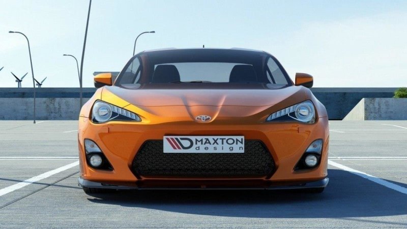 Maxton Front Ansatz für TOYOTA GT86 schwarz Hochglanz TO-GT86-1-FD1-G