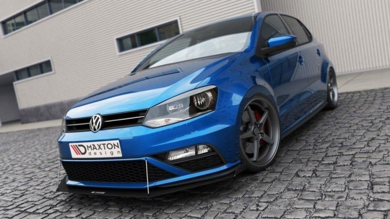 Maxton Racing Front Ansatz für VW Polo 6R GTI Facelift mit Wings VW-PO-5F-GTI-CNC-FD2