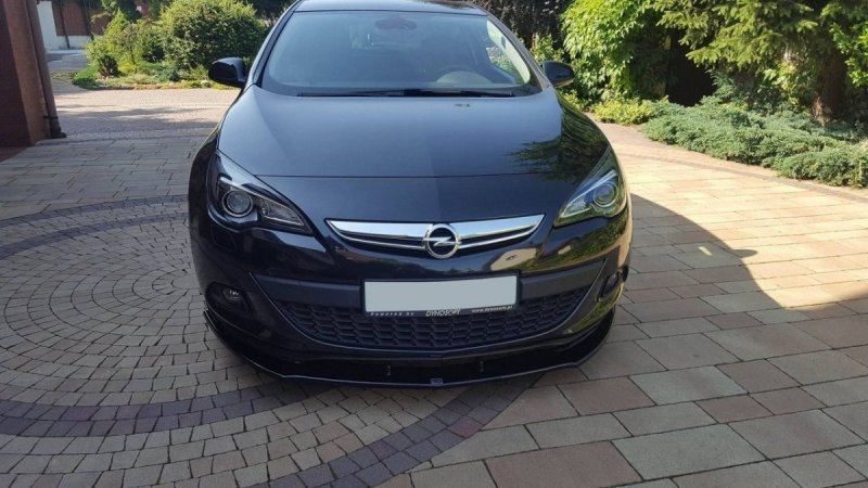 Maxton Front Ansatz für OPEL ASTRA GTC schwarz Hochglanz OP-AS-4-GTC-FD1-G