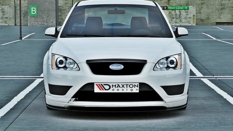 Maxton Kühlergrill Blende für FORD FOCUS MK2 schwarz Hochglanz FO-FO-2-B1-G