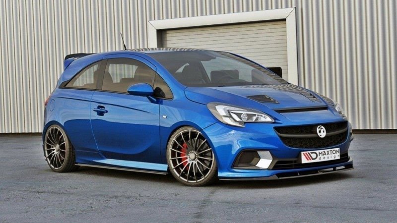 Maxton Seitenschweller Ansatz für OPEL CORSA E OPC/VXR schwarz Hochglanz OP-CO-E-OPC-SD1-G