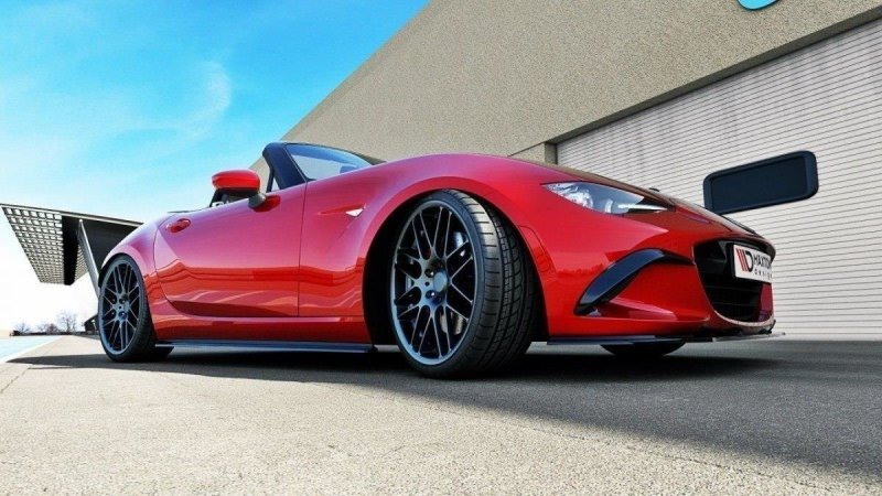Maxton Front Ansatz für v.1 Mazda MX-5 IV schwarz Hochglanz MA-MX5-4-FD1-G