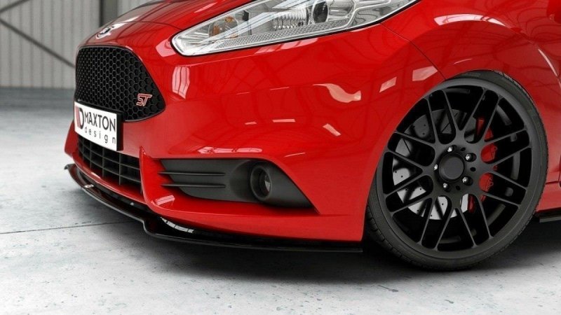 Maxton Front Ansatz V.3 für Ford Fiesta ST Mk7 FL schwarz Hochglanz FO-FI-7F-ST-FD3-G