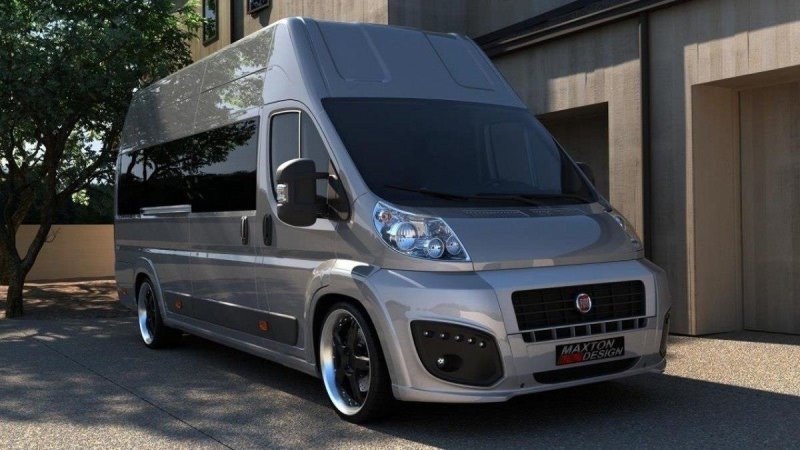 Maxton Front Stoßstange FIAT DUCATO III MIT LED FI-DU-3-F1F-LED