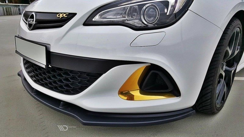 Maxton Front Ansatz für OPEL ASTRA J OPC / VXR v.1 schwarz Hochglanz OP-AS-4-OPC-FD1-G