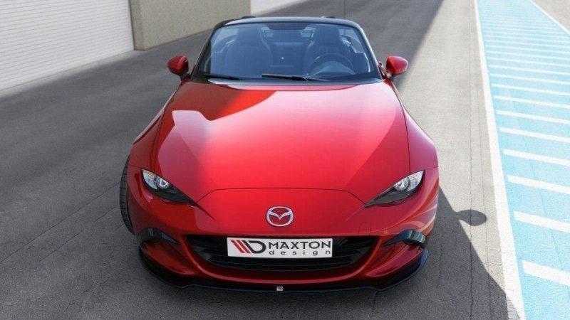 Maxton Front Ansatz für v.2 Mazda MX-5 IV schwarz Hochglanz MA-MX5-4-FD2-G