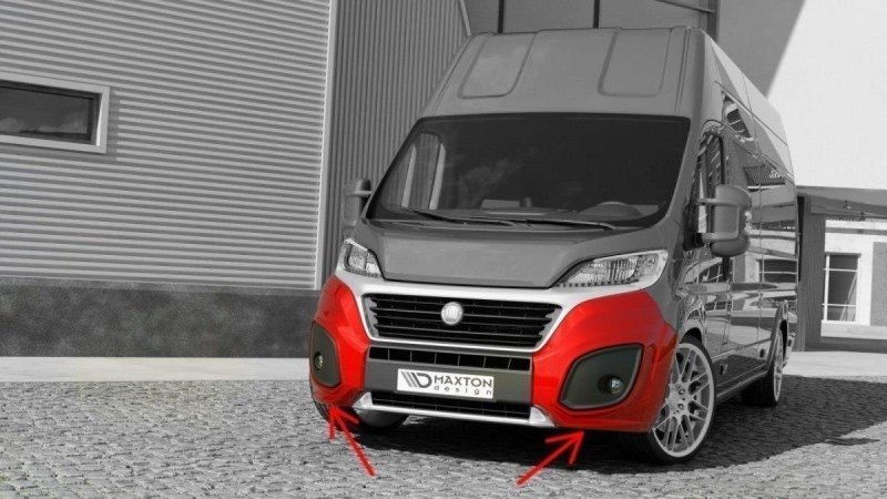 Preview: Maxton Front Stoßstange FIAT DUCATO III Facelift FI-DU-3F-F1