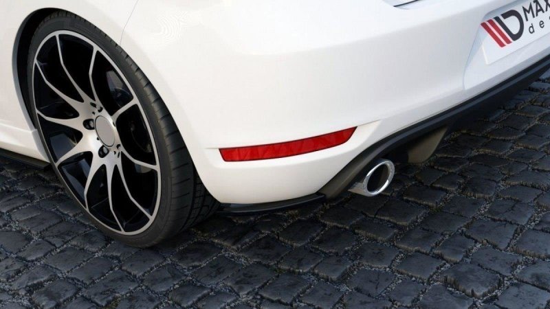 Maxton Heck Ansatz Flaps Diffusor für VW GOLF 6 GTI 35TH schwarz Hochglanz VW-GO-6-GTI-35TH-RSD1-G
