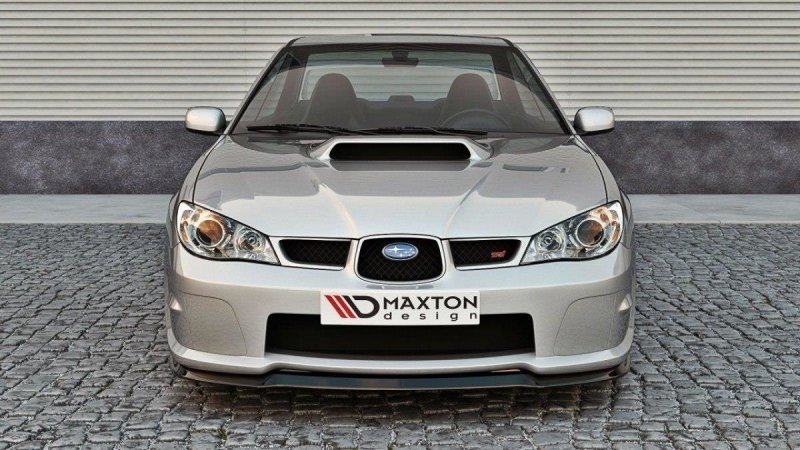 Preview: Maxton Front Ansatz für Subaru Impreza WRX STI (HAWKEYE) schwarz Hochglanz SU-IM-2F-WRX-STI-FD1-G