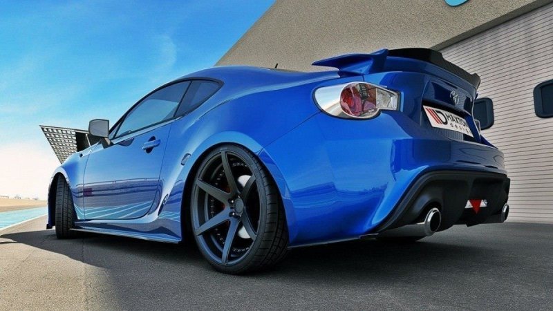Maxton Heck Ansatz Flaps Diffusor für TOYOTA GT86 schwarz Hochglanz TO-GT86-1-RSD1-G