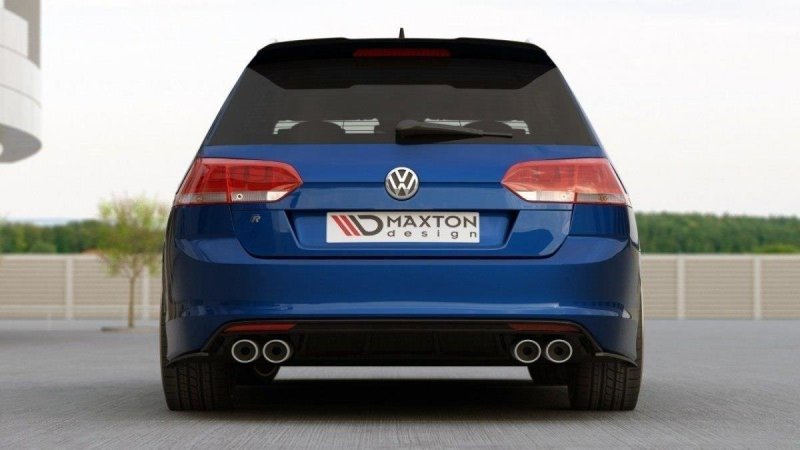 Maxton Heck Ansatz Flaps Diffusor für VW GOLF 7 R VARIANT schwarz Hochglanz VW-GO-7-R-VA-RSD1-G