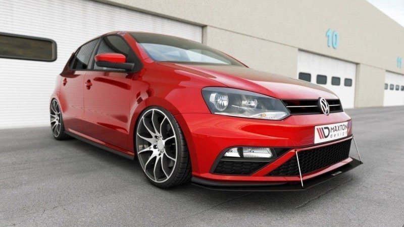 Maxton Racing Front Ansatz für VW Polo 6R GTI Facelift VW-PO-5F-GTI-CNC-FD1